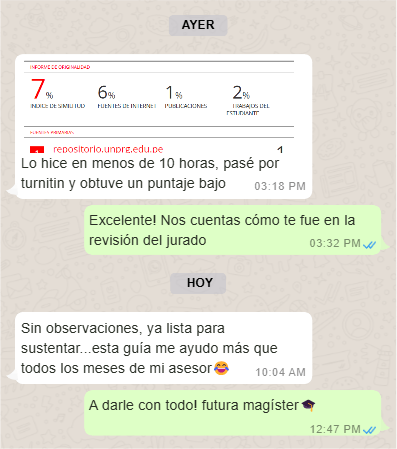 Resultado Turnitin de usuario real